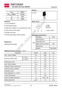 R8010ANX Datasheet Cover