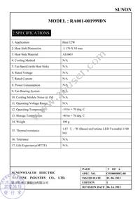 RA001-001999DN Datasheet Page 4