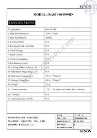 RA001-004999DN Datasheet Page 4