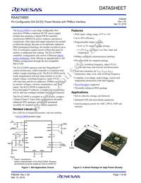 RAA2108502GLG#AG0 Datasheet Cover