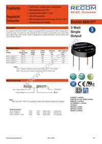 RAC03-3.3SER/277-TRAY Datasheet Cover