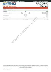 RAC05-15DC/W Datasheet Page 7