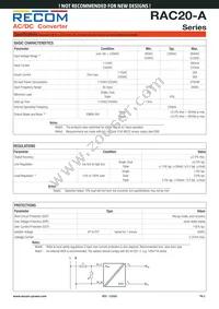 RAC20-0515TA-ST Datasheet Page 2