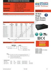 RAC30-0515TA-E-ST Datasheet Cover