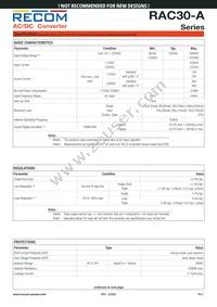 RAC30-0515TA-E-ST Datasheet Page 2