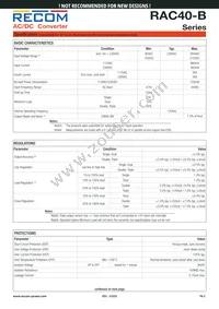 RAC40-0515TB-ST Datasheet Page 2