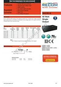 RAC60-48SB Datasheet Cover