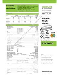 RACD150-12 Datasheet Cover