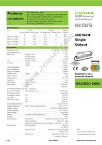 RACD150-48-ENEC Datasheet Cover