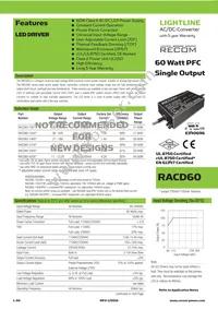 RACD60-1400/TOF Datasheet Cover
