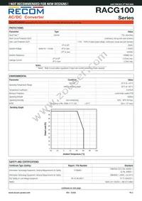 RACG100-48S Datasheet Page 3