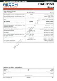 RACG150-48S Datasheet Page 4