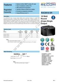 RACM18-05SER Datasheet Cover