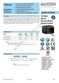 RACM18-24SER/W Datasheet Cover