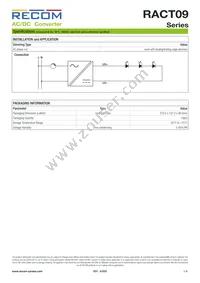 RACT09-500 Datasheet Page 5