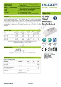 RACT12-500 Datasheet Cover