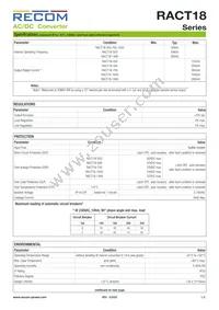 RACT18-1400 Datasheet Page 2