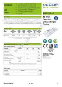 RACV12-24-LP Datasheet Cover