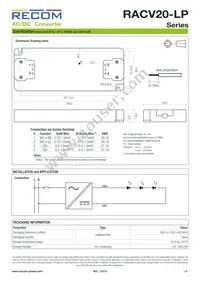 RACV20-12-LP Datasheet Page 4