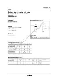 RB053L-30TE25 Datasheet Cover