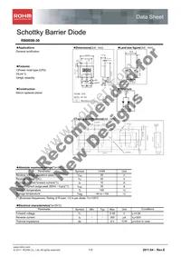 RB085B-30TL Datasheet Cover