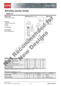RB085T-40 Datasheet Cover