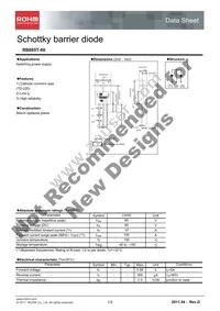RB085T-60 Datasheet Cover