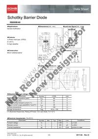 RB095B-60TL Datasheet Cover