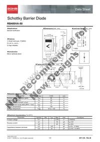RB400VA-50TR Datasheet Cover