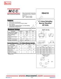 RB421D-TP Datasheet Cover