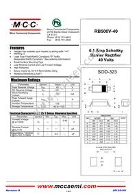 RB500V-40-TP Datasheet Cover