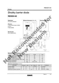 RB500V-40TE-17 Datasheet Cover