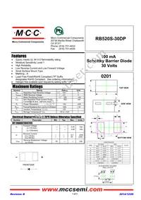 RB520S-30DP-TP Datasheet Cover