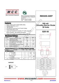 RB520S-30EP-TP Datasheet Cover