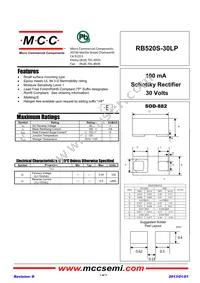 RB520S-30LP-TP Datasheet Cover