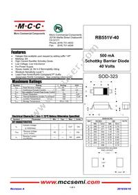RB551V-40-TP Datasheet Cover
