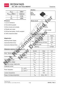 RCD041N25TL Datasheet Cover