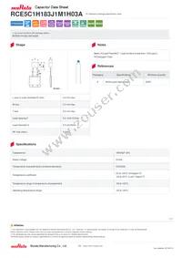 RCE5C1H183J1M1H03A Datasheet Cover