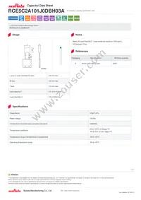 RCE5C2A101J0DBH03A Datasheet Cover