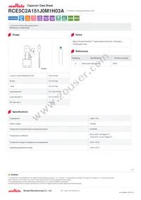 RCE5C2A151J0M1H03A Datasheet Cover