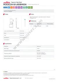 RCE5C2A181J0DBH03A Datasheet Cover