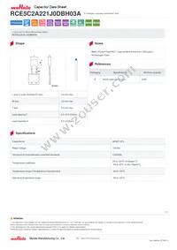 RCE5C2A221J0DBH03A Datasheet Cover