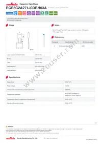 RCE5C2A271J0DBH03A Datasheet Cover