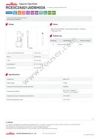 RCE5C2A821J0DBH03A Datasheet Cover