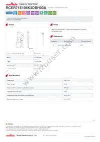 RCER71E106K3DBH03A Datasheet Cover