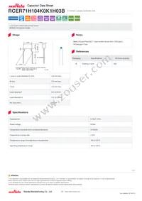 RCER71H104K0K1H03B Datasheet Cover