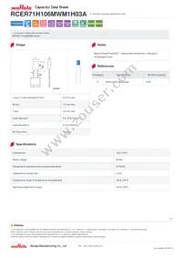 RCER71H106MWM1H03A Datasheet Cover