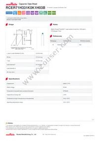 RCER71H331K0K1H03B Datasheet Cover