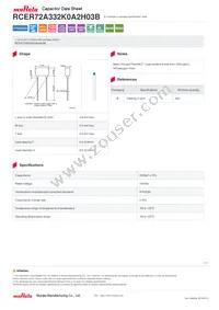 RCER72A332K0A2H03B Datasheet Cover