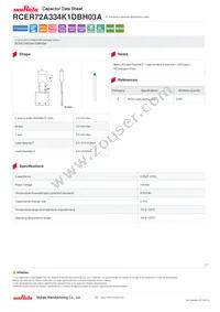 RCER72A334K1DBH03A Datasheet Cover